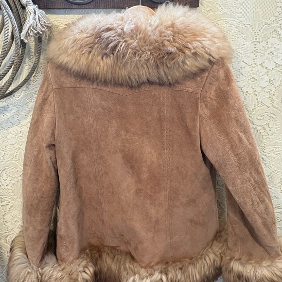 PIONEER Tan Teddy Jacket with Faux Fur Trim - Picture 11 of 12